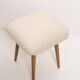 Set of two light beige stools, Europe, 1960s
