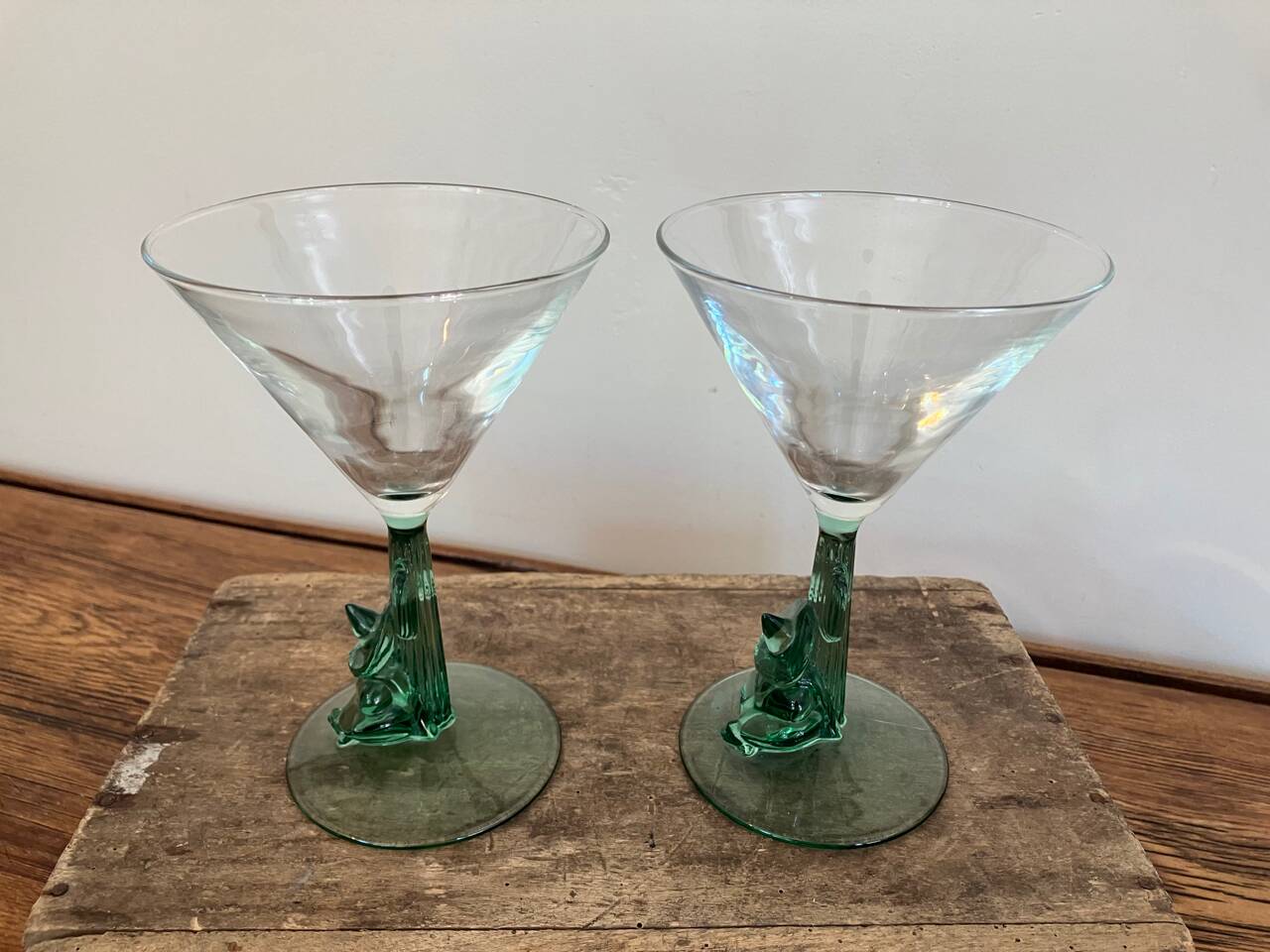 Set of 2 vintage Siesta cocktail glasses