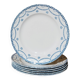 6 plates in English earthenware "Cheltenham" — F. Winkle & Co