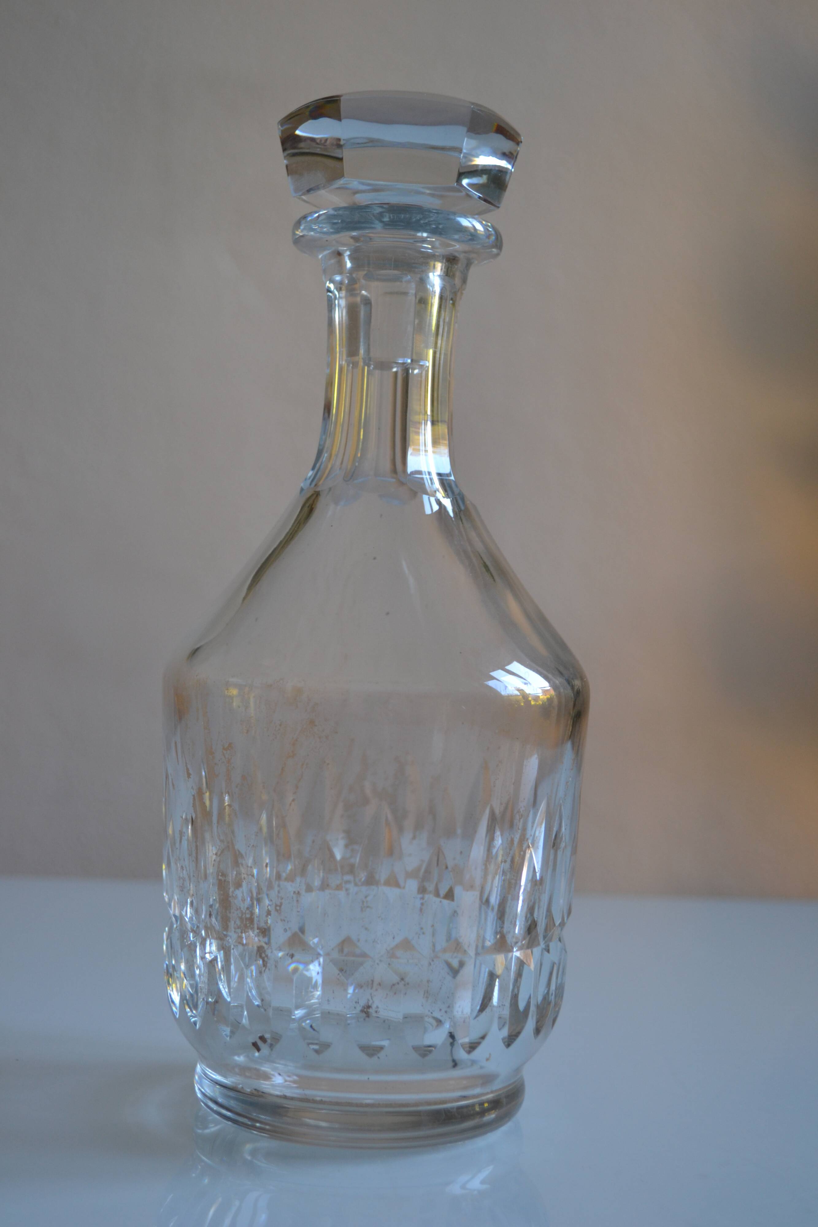 Baccarat cut crystal wine or whisky carafe