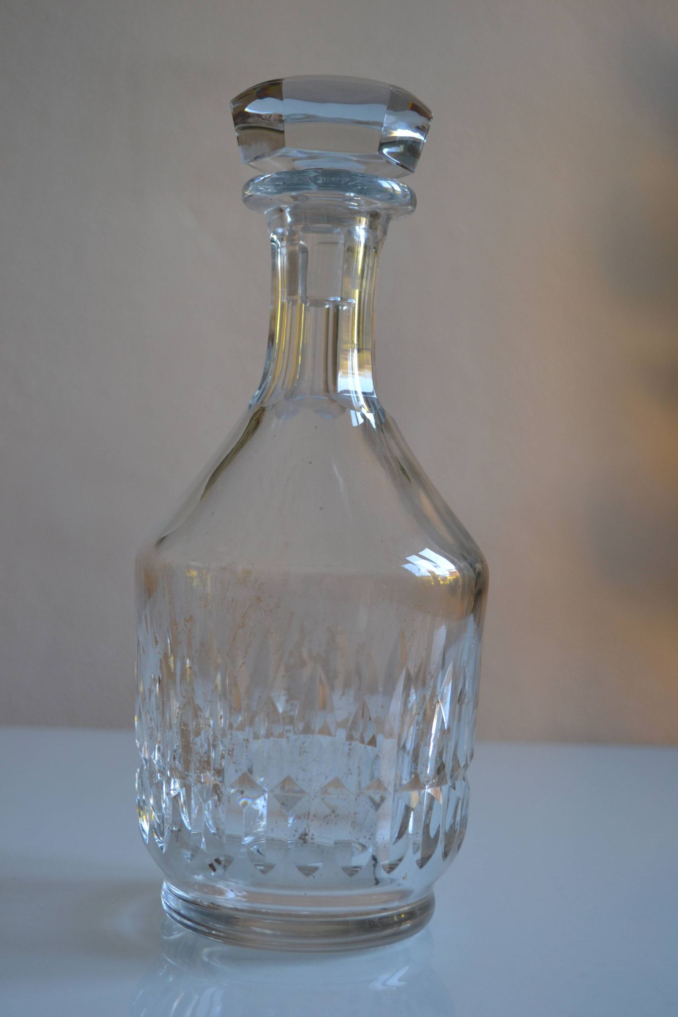 Baccarat cut crystal wine or whisky carafe