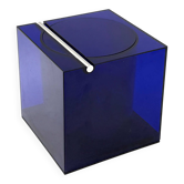 Seau à glace en plastique bleu de l'ère spatiale, Studio Opi, Cini & Nils, Italie, vers 1970