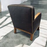 20th century English art deco club armchairs