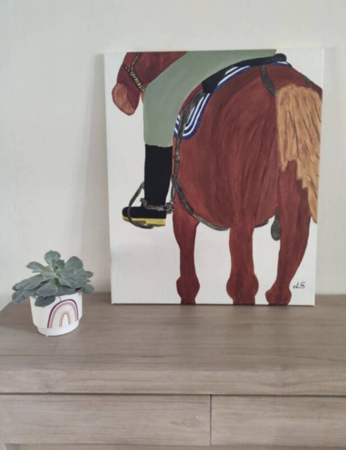 Canvas "Cuban Stroll Cuban Cowboy"