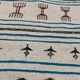 Kilim handmade white carpet in natural wool