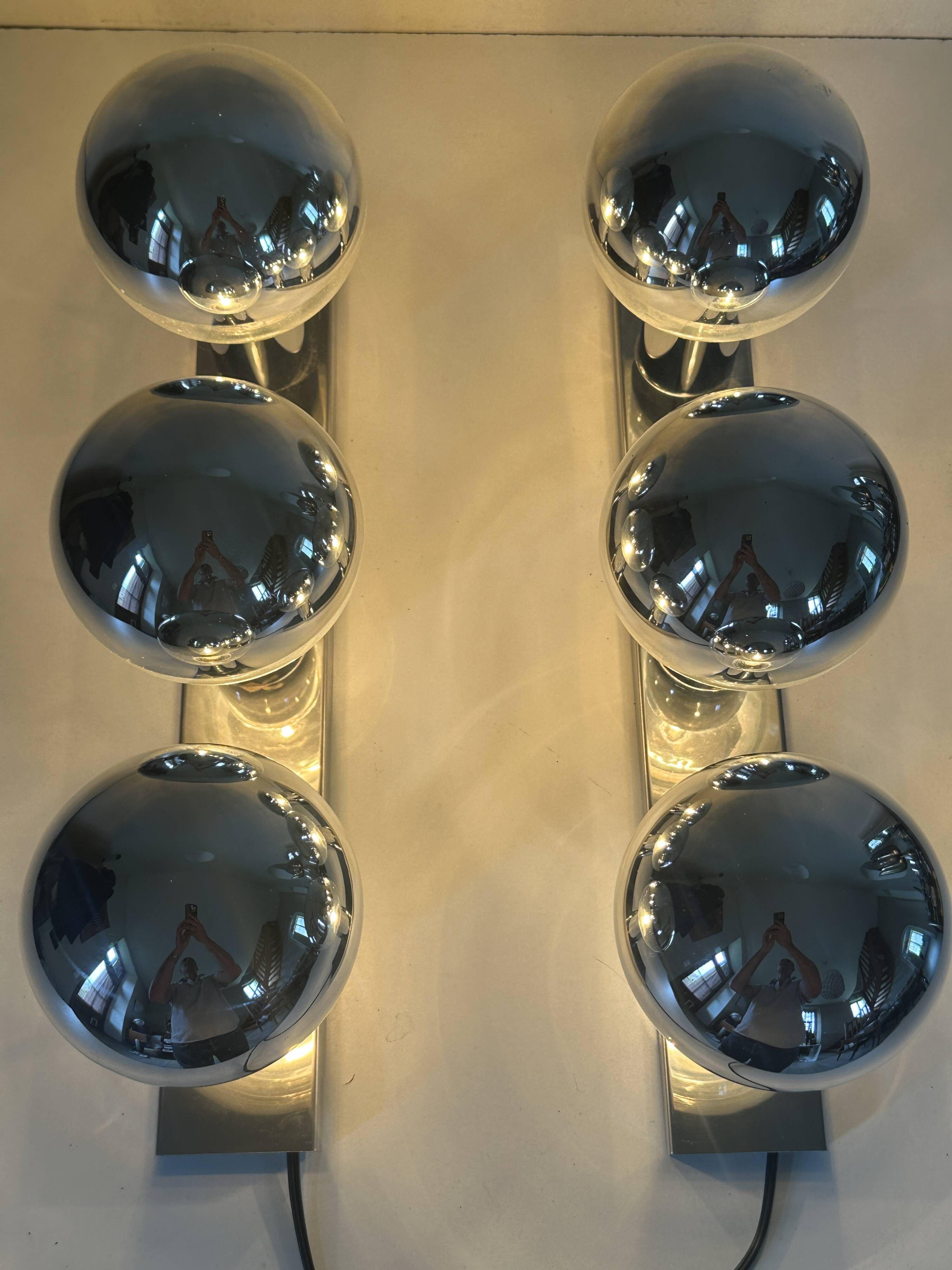 Pair of Motokko Ishii wall lights, vintage design, 70s