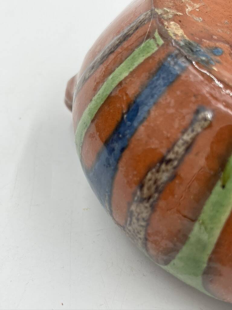 Set of 4 Flemish art nouveau stoneware