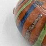 Set of 4 Flemish art nouveau stoneware