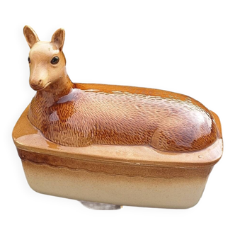 Ceramic deer terrine