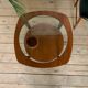 Square coffee table teak magazine, scandinavian style