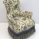 Rare 19th Century Napoleon III Brocade Sofa and Two Armchairs