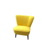 Mid-century modern lounge chair in velvet, 1950s