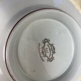 Sarreguemines plate on pedestal