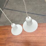 Suspended Lamps Model 1415 Mid-Century Modern Danish by Claus Bondrup and Torsten Thorup for Nordlux, 1960s, Set of 2