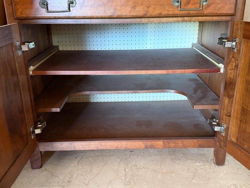 Solid wood TV cabinet
