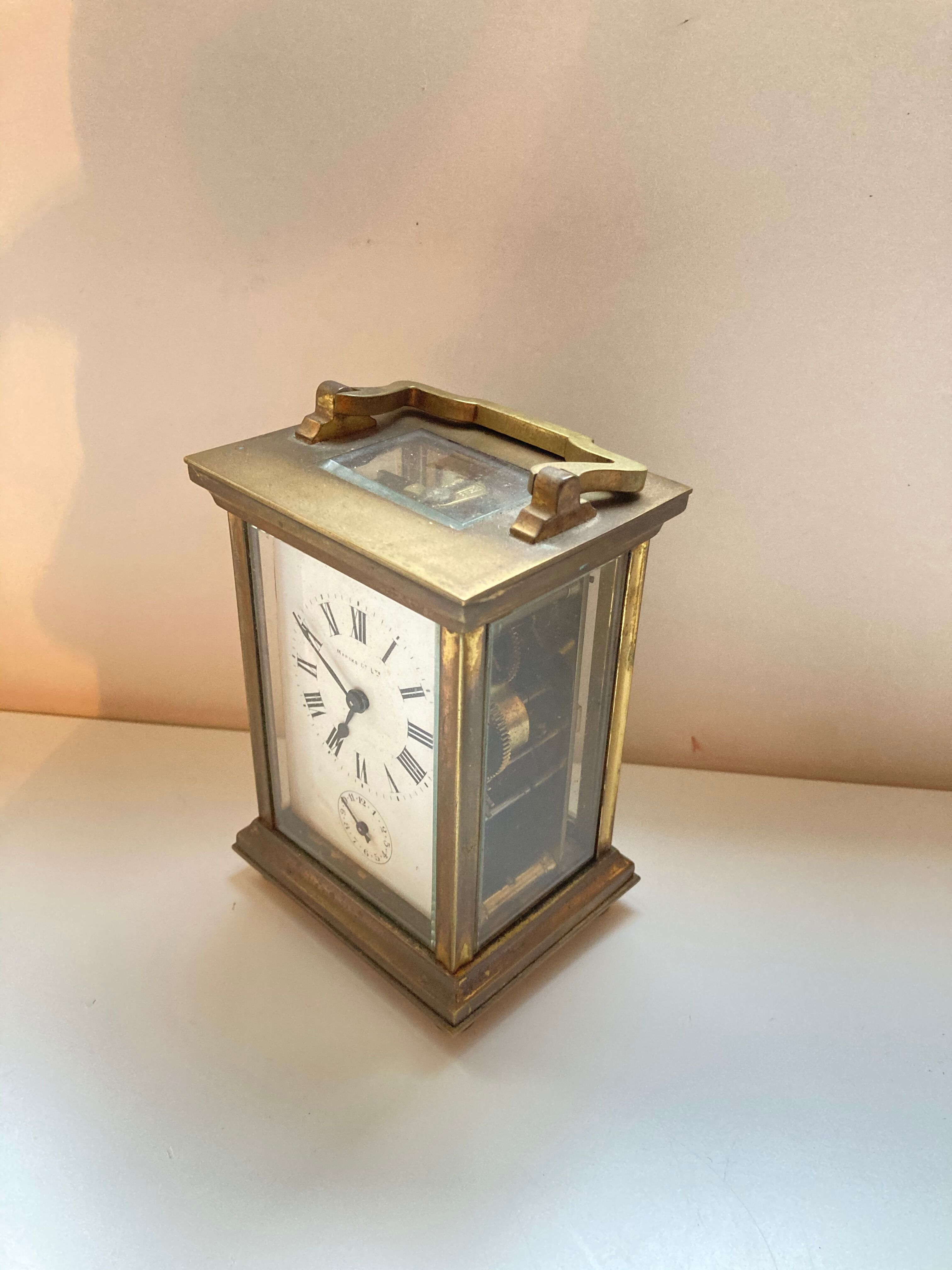 Former officer clock Marcks-Co Ltd skeleton antic Clock watchmaking XIX