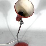 Stilnovo Milano, salmon orange table lamp from the 60s, signed