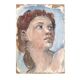 Painting, portrait of a woman in profile.