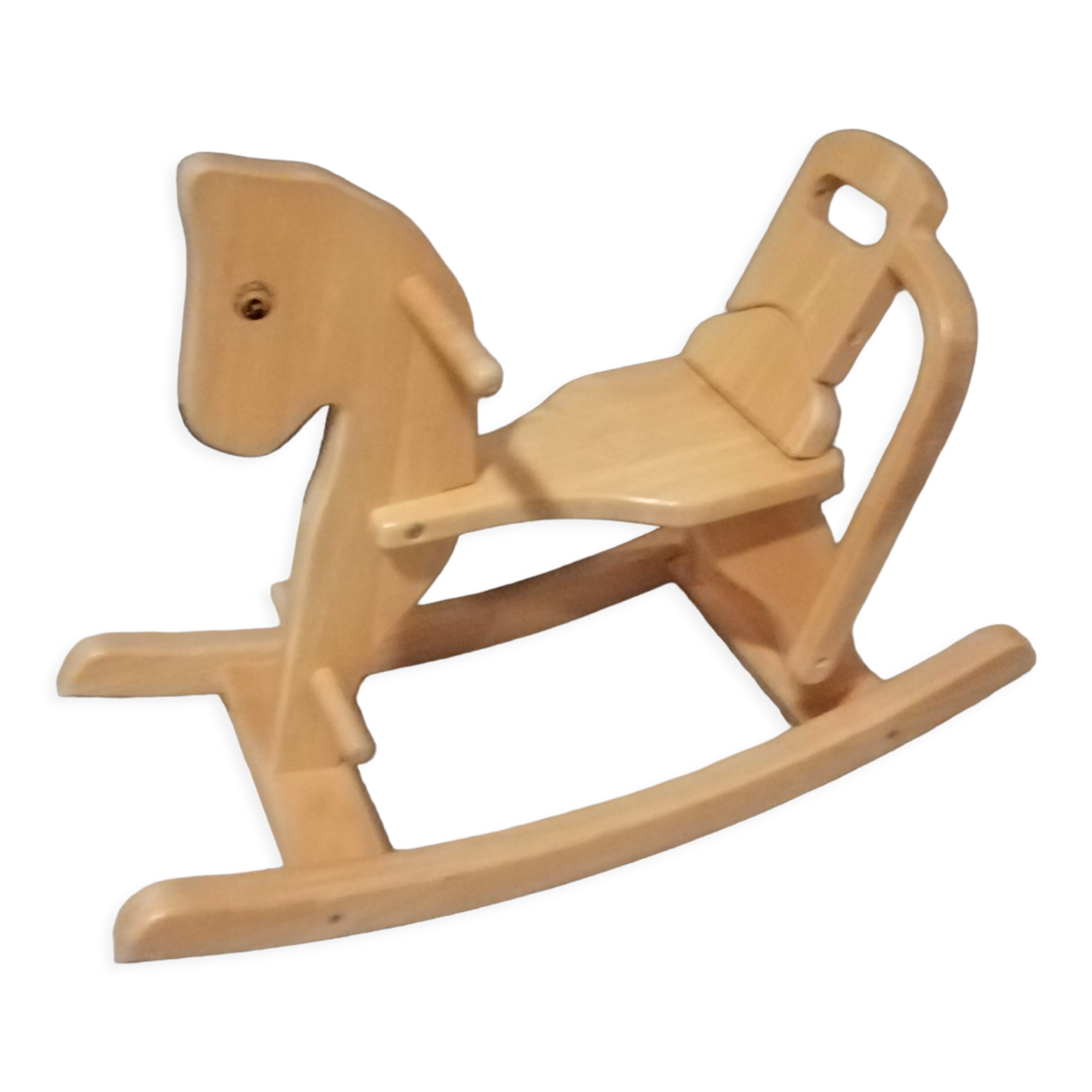 Wooden rocking horse