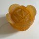 Original amber orange resin lamp in the shape of a cabbage, dating from the years.