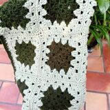 Patchwork crocheted plaid
