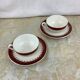 Duo de tasses digoin Sarreguemines