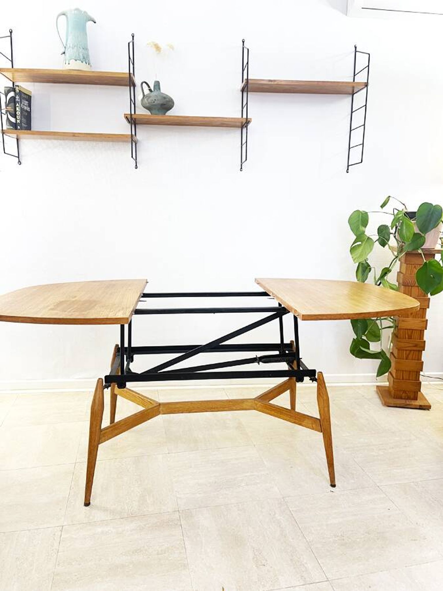 2-in-1 liftable table "smørrebrød", 1960