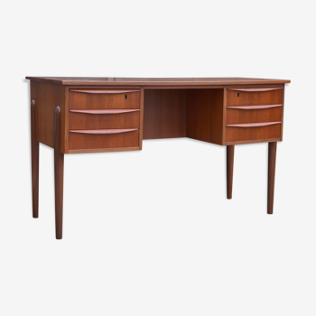 Danish teak desk double faces