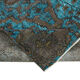 Handwoven Anatolian blue rug 1980s 160 cm x 240 cm