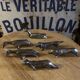 Set of 6 art deco animal knife holders