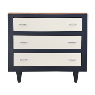 Commode des années 1950 en acajou relookée