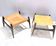 Pair of Ottomans, Rosewood and leather, by Liceu Das Artes e Oficios, Brazil 1960