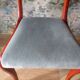 Rare - Set of 4 Louis Philippe/restoration style chairs with medallion - Colour blue / cherry wood