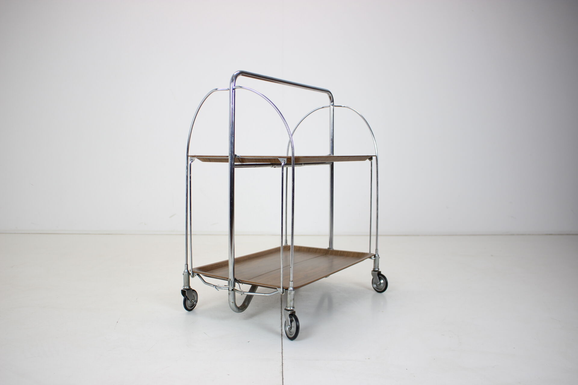 Mid-century adjustable trolley bar, 1980's.