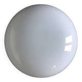 Vintage white half globe ceiling light