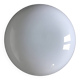 Vintage white half globe ceiling light