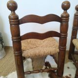 Pair of low-mulched chairs
