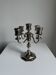 Candelabre en argent plaqué vintage à 5 bras