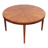 1950s round coffeetable in walnut