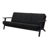 Oak sofa, Danish design, 1960s, designer: Hans. J. Wegner, production: Geta