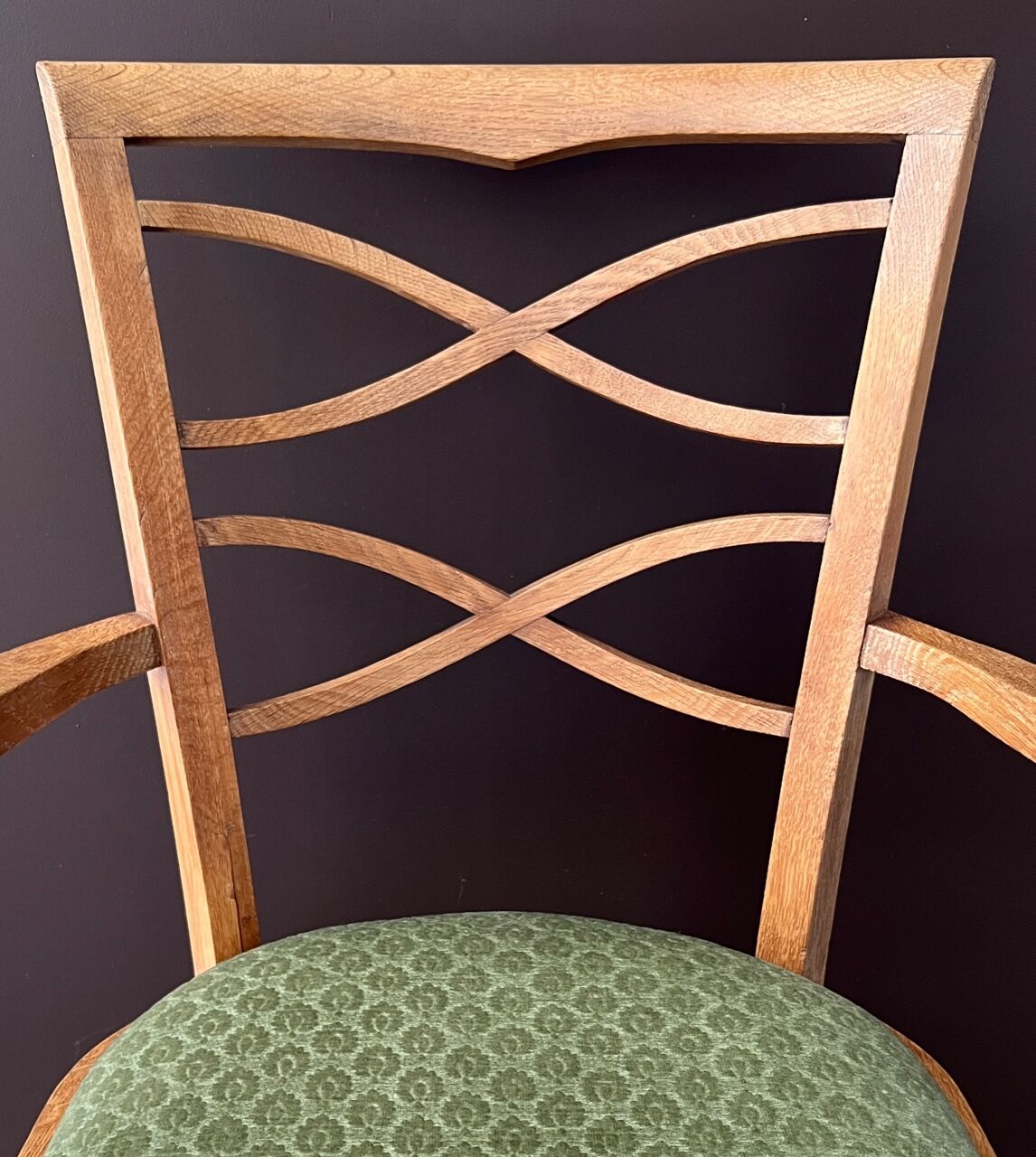 Paire de fauteuils Baptistin Spade 1940 en chêne clair