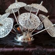 Sputnik ceiling light chandelier 3 fires Emil Stejnar - 1960