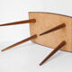 Vintage table, wooden table feet compass, side table, coffee table, lounge, danish style, wooden table, coffee table, 60's