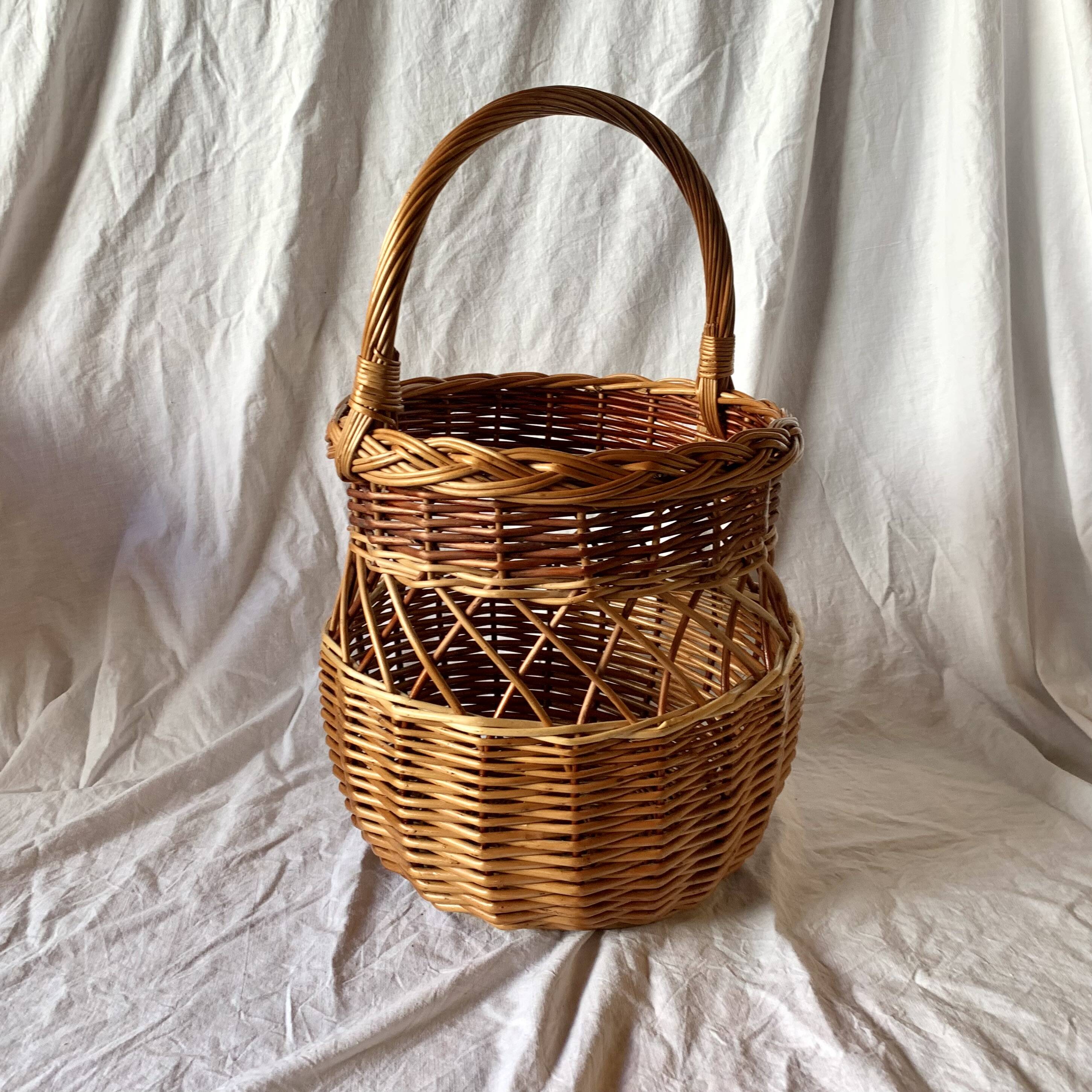 Vintage wicker basket