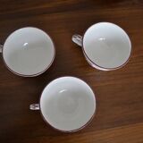 Set of 3 cups Luneville