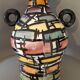 Superb large ceramic vase/jar Vallauris Jacques Laurent