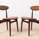 Mid Century Modern Dining Set, Round Table with 4 Fredrik Kayser Chairs