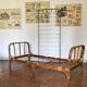 Vintage rattan bed