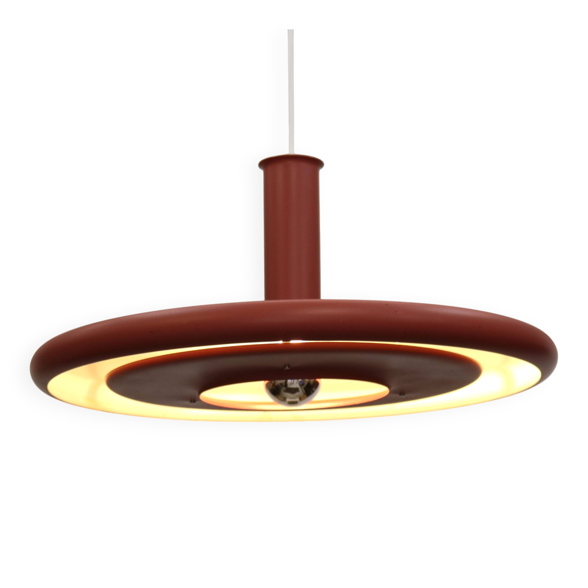Pink XL Fog & Morup Optima Pendant Lamp: Hans Due Design, Denmark 1970s