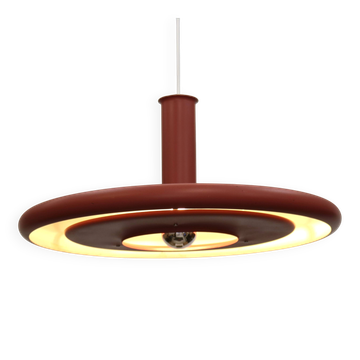 Pink XL Fog & Morup Optima Pendant Lamp: Hans Due Design, Denmark 1970s
